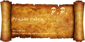 Prajda Petra névjegykártya